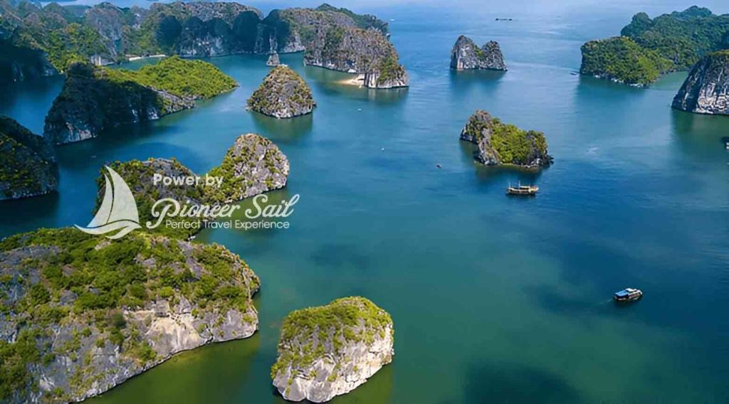 Lan Ha Bay Seen From Above