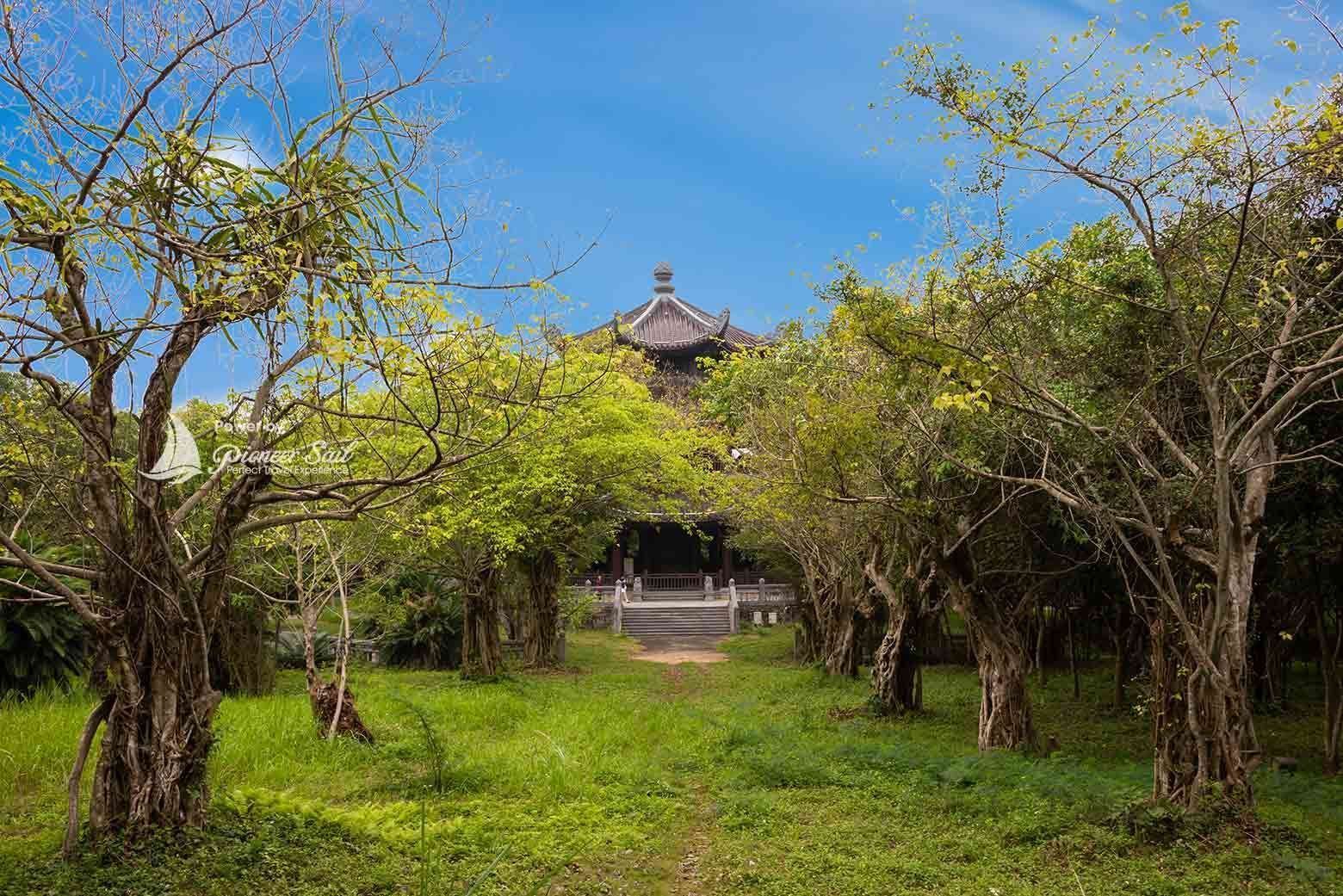 Bai Dinh Pagoda In Park Traditional Asian Architecture