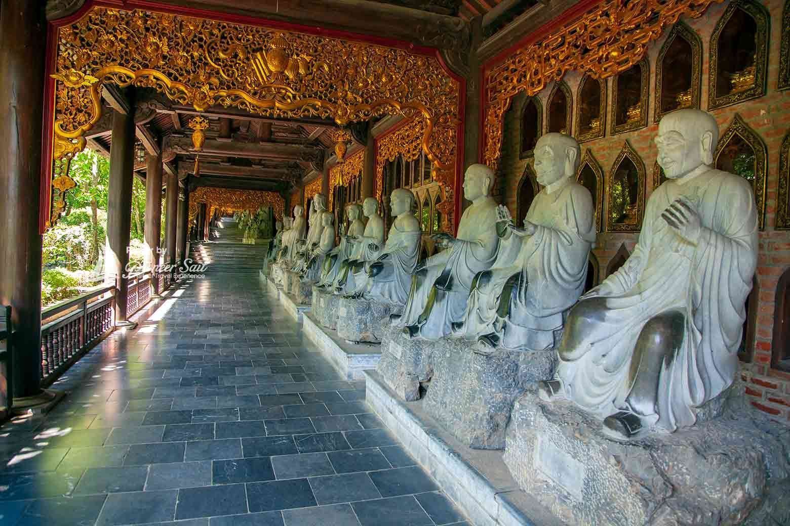 Buhda In Bai Dinh Pagoda A Large And Beautiful Temple Complex In Ninh Binh Vietnam