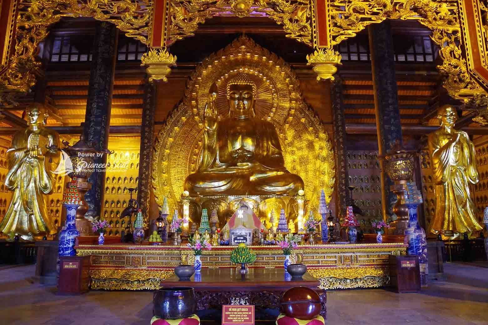 Buhda In Bai Dinh Temple In Ninh Binh