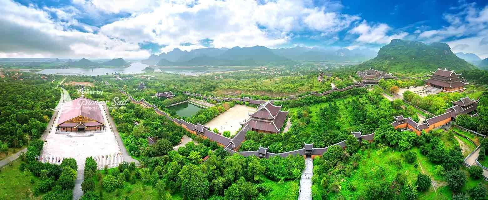 Landscape Of Bai Dinh Temple Complex From Above Is One Of The Biggiest And Largest Temple Southeast Asia In Ninh Binh